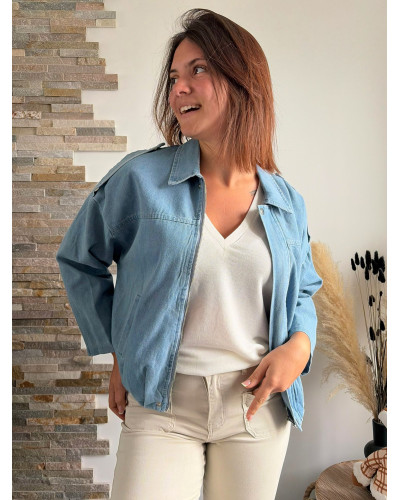 ELODIE | Veste en jean moderne