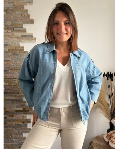 ELODIE | Veste en jean moderne