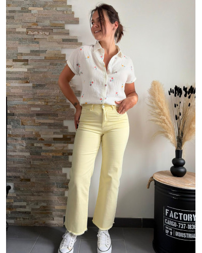 RAOUL | Jean wide leg jaune