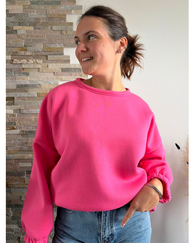JULIEN | Sweat DOG MUM rose fushia