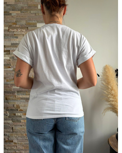 MARCEL | Tee-shirt blanc ICONIC en léopard