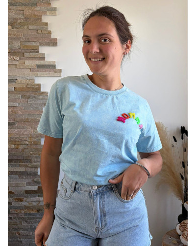 LOAN | Tee-shirt MOMMY tie and dye bleu