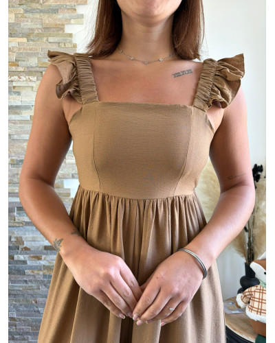 ALYA | Combinaison pantalon camel volants