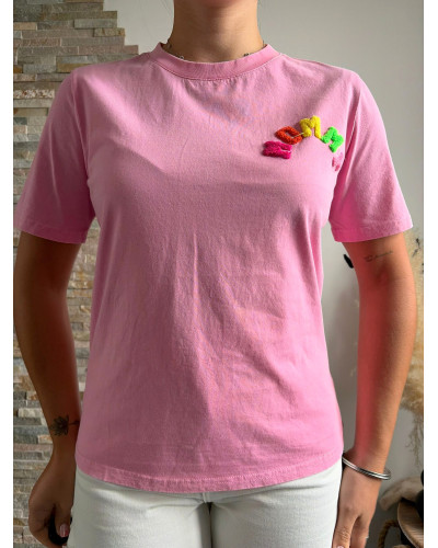LOAN | Tee-shirt MOMMY tie and dye rose