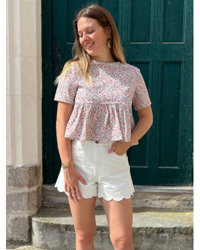 FRANCE | Blouse liberty peplum