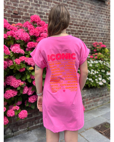 MAELYNE | Robe tee-shirt ICONIC rose