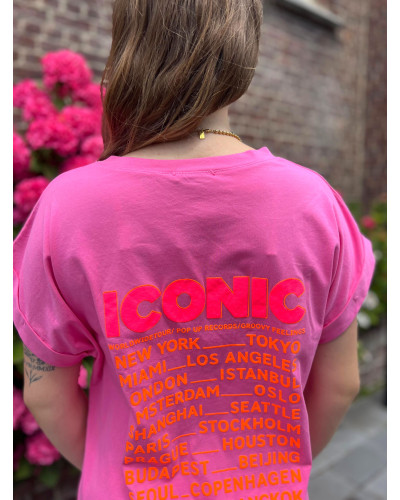 MAELYNE | Robe tee-shirt ICONIC rose