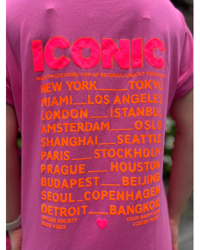 MAELYNE | Robe tee-shirt ICONIC rose