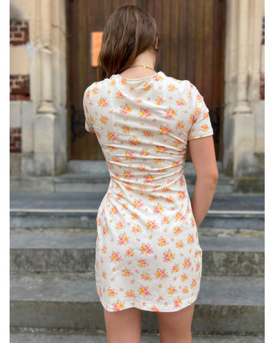 NILA | Robe tee-shirt en coton avec nœud sur le côté