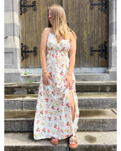 ARYA | Robe longue à bretelles fleurie