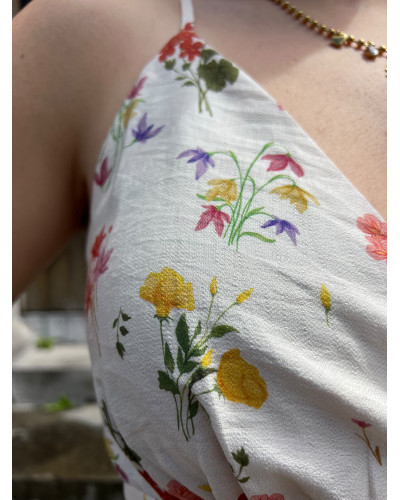 ARYA | Robe longue à bretelles fleurie