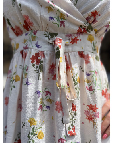 ARYA | Robe longue à bretelles fleurie
