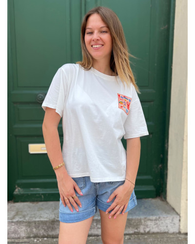 NOAH | Tee-shirt la dolce vita blanc