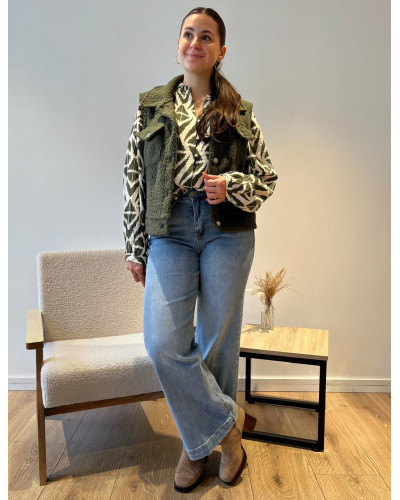 ROMY | Veste sans manche kaki