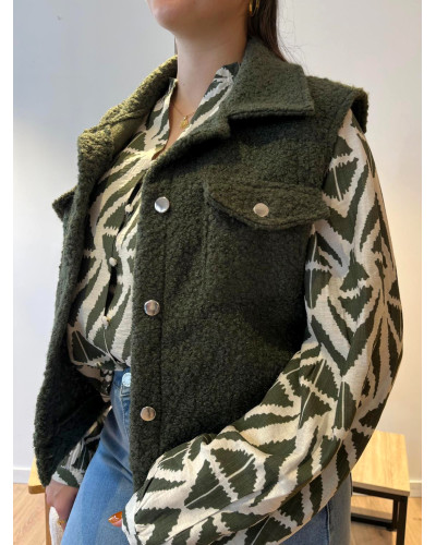 ROMY | Veste sans manche kaki