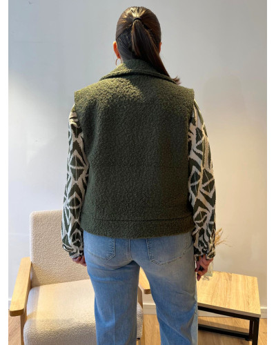 ROMY | Veste sans manche kaki