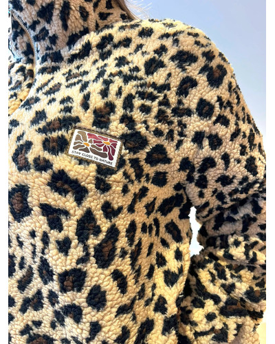 VICTOIRE | Veste polaire imprimé léopard