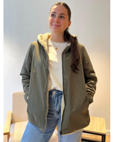 JANNAH | Parka kaki réversible