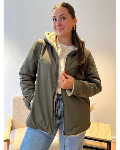 JANNAH | Parka kaki réversible