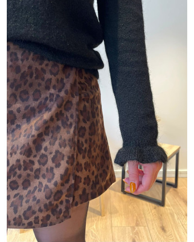 MIA | Jupe short imprimé léopard