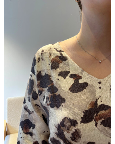 MARIUS | Pull imprimé animalier