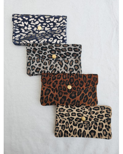 Porte monnaie leopard