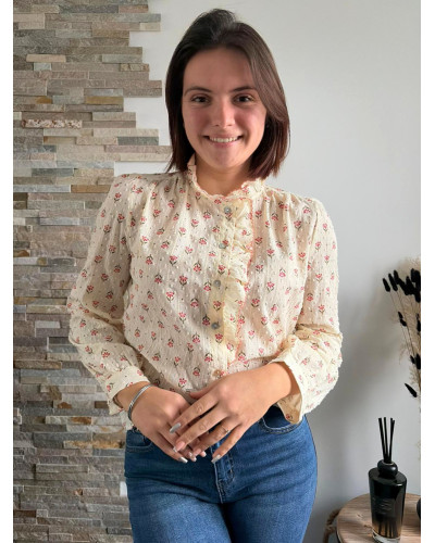 HORTHENSE | Blouse bohème fleurie