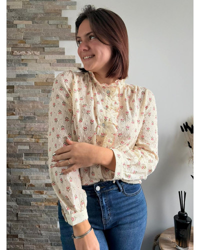 HORTHENSE | Blouse bohème fleurie