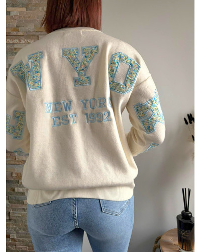 JOSEPH | Pull blanc NEW YORK liberty