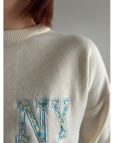 JOSEPH | Pull blanc NEW YORK liberty