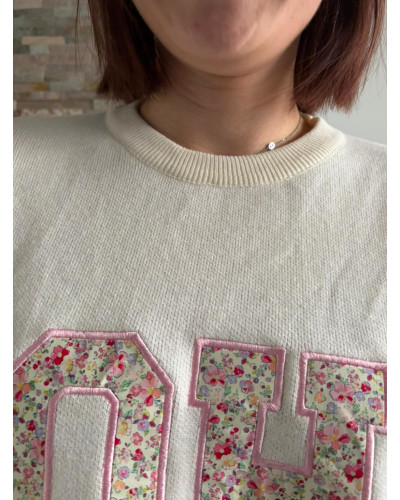 LUC | Pull blanc SOHO liberty