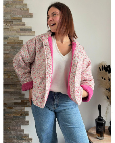 INDILA | Veste sherpa réversible liberty