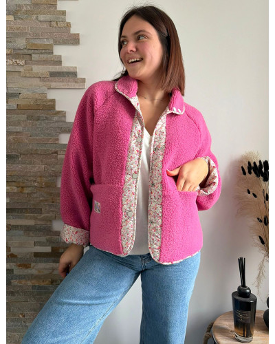 INDILA | Veste sherpa réversible liberty