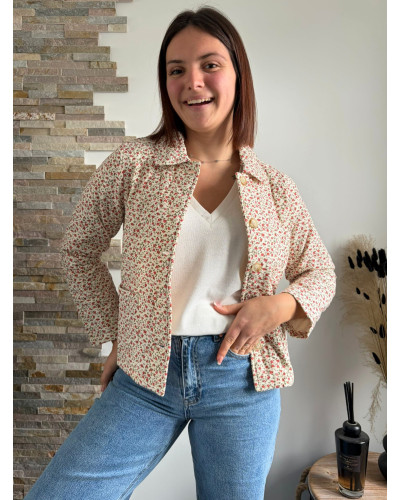 SIDONIE | Veste matelassée fleurie