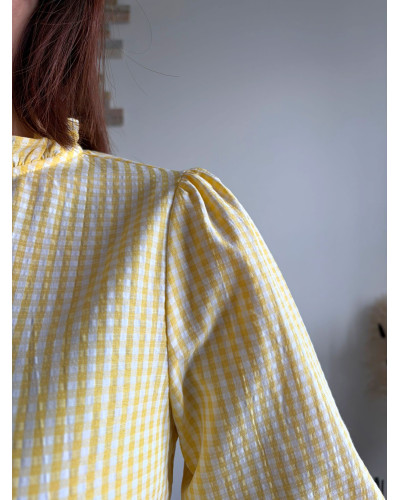 AMBRE | Blouse vichy jaune