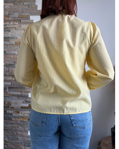 AMBRE | Blouse vichy jaune