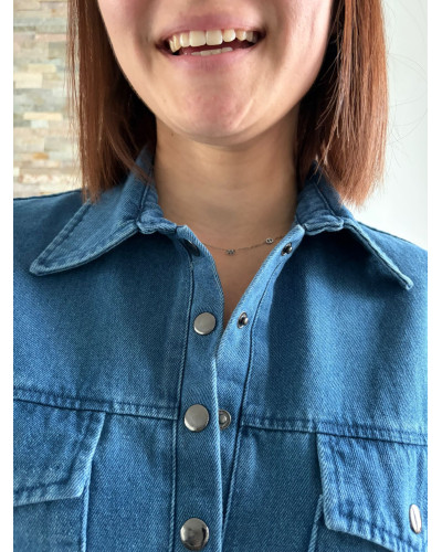 BRITTANY | Robe en jean coupe droite