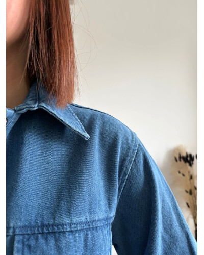 BRITTANY | Robe en jean coupe droite