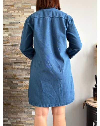 BRITTANY | Robe en jean coupe droite