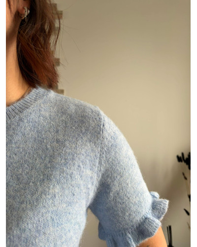 EMILIO | Pull manches courtes bleu