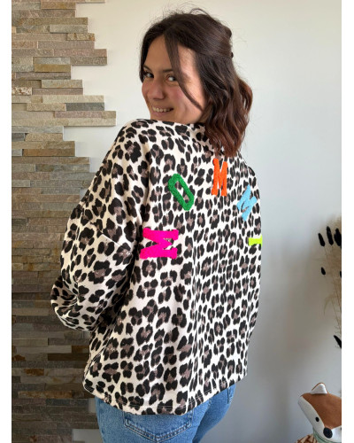 BASILE | Sweat MOMMY léopard