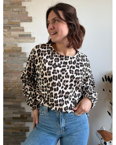 BASILE | Sweat MOMMY léopard