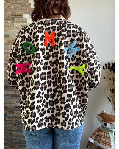 BASILE | Sweat MOMMY léopard