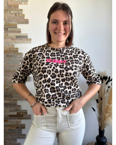 BRYAN | Tee-shirt iconic leopard