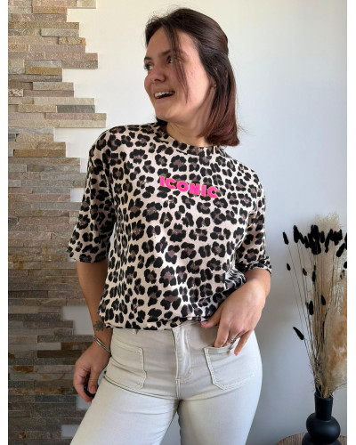 BRYAN | Tee-shirt iconic leopard