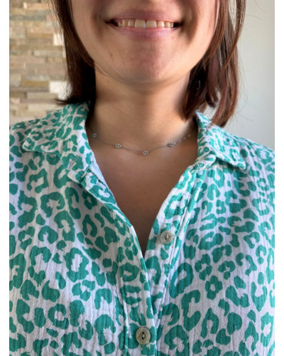 BERNADETTE | Chemise léopard gaze de coton