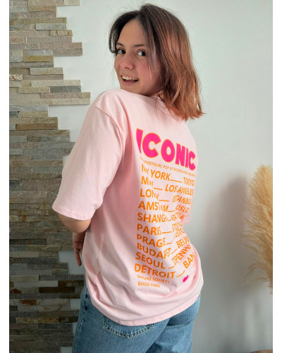 NIKONE | Tee-shirt rose iconic