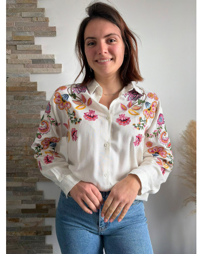 AUGUSTINE | Chemise oversize imprimé fleuri