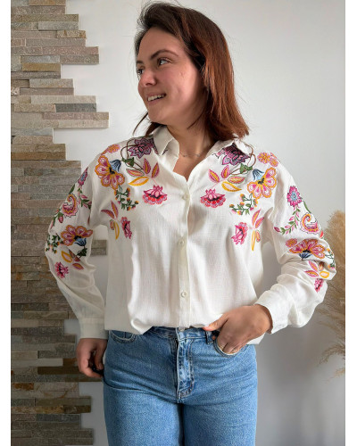 AUGUSTINE | Chemise oversize imprimé fleuri