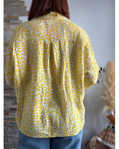BERNADETTE |  Chemise léopard gaze de coton